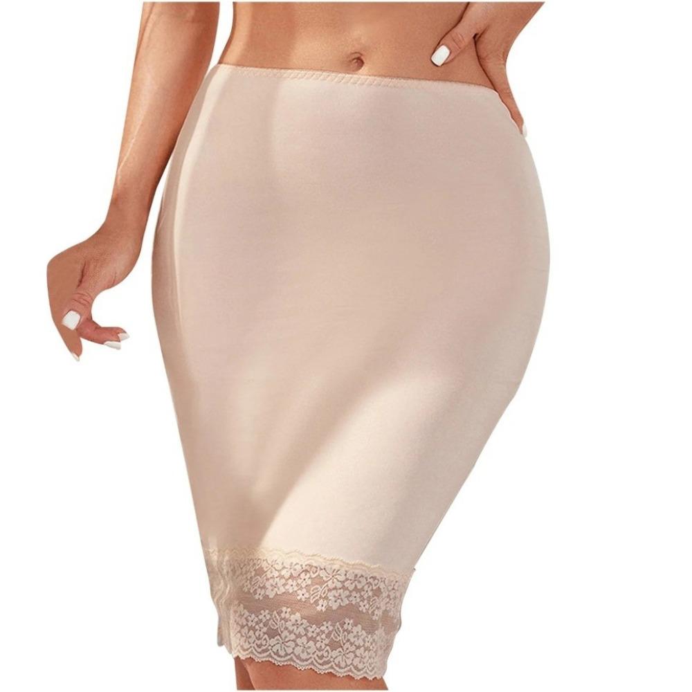 

Lace Flower Women Short Petticoat A-line Breathable Security Slips Anti-Penetration Short Length Underskirt Women Dress Lining S