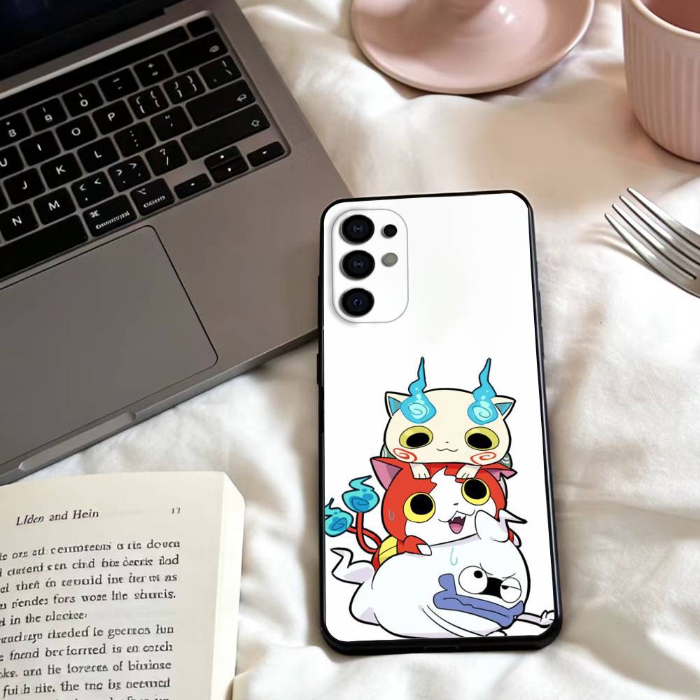 Y-Yokai Anime W-Watch  Phone Case For Samsung S25,24,23,22,30,21,10,9,Ultra,Plus,Lite,FE,4,5 G Soft Black Case