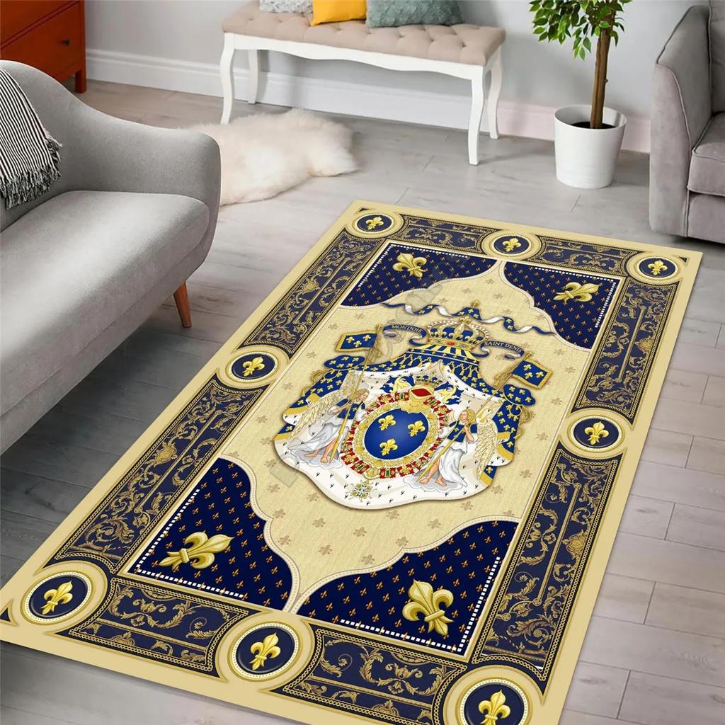 Napoleon Coat Of Arms Rug carpet Square Anti-Skid Area Floor Mat 3D Rug Non-slip Mat Dining Room Living Room Soft Bedroom Carpet