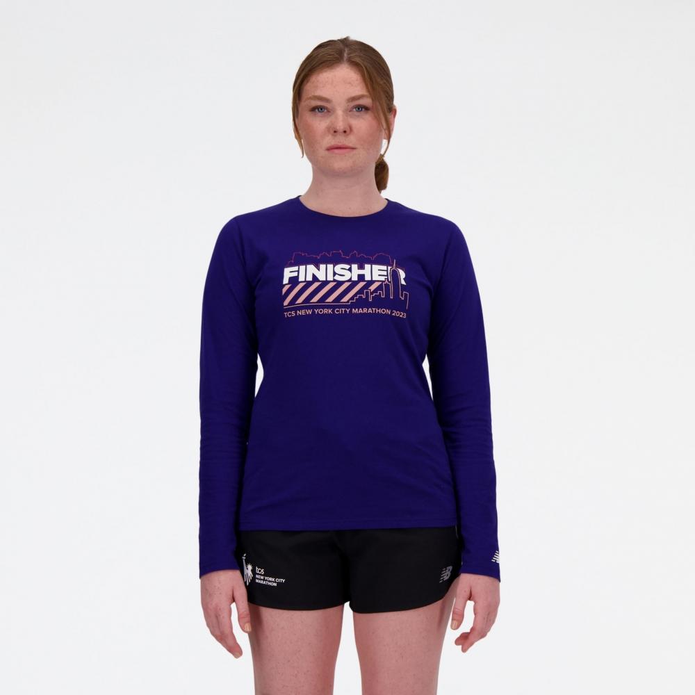 

New Balance NYC Marathon Finisher с графикой и длинным рукавом WT33625MVBE XS