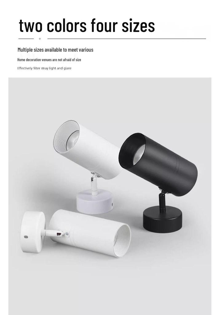 COB LED Surface-Mount Spotlight for Retail and Home Background Walls