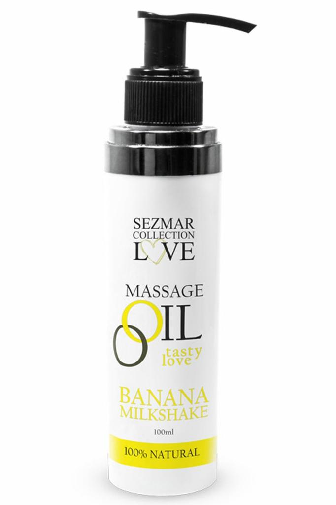 Edible Massage Oil Banana Milkshake 100ml 100% Natural Sez001 A