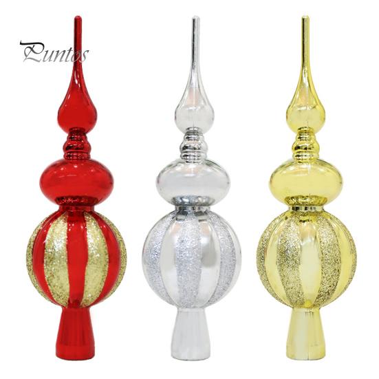Topper per albero di Natale Topper per albero di Natale glitterato Topper per bottiglia antiscivolo a forma di zucca Decorazione per albero di Natale Crea atmosfera Decorazioni per feste
