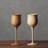 RIVERET Wine Vessels, 200ml, Pair, Bamboo, Dishwasher Safe, White/Brown, RV-113WB