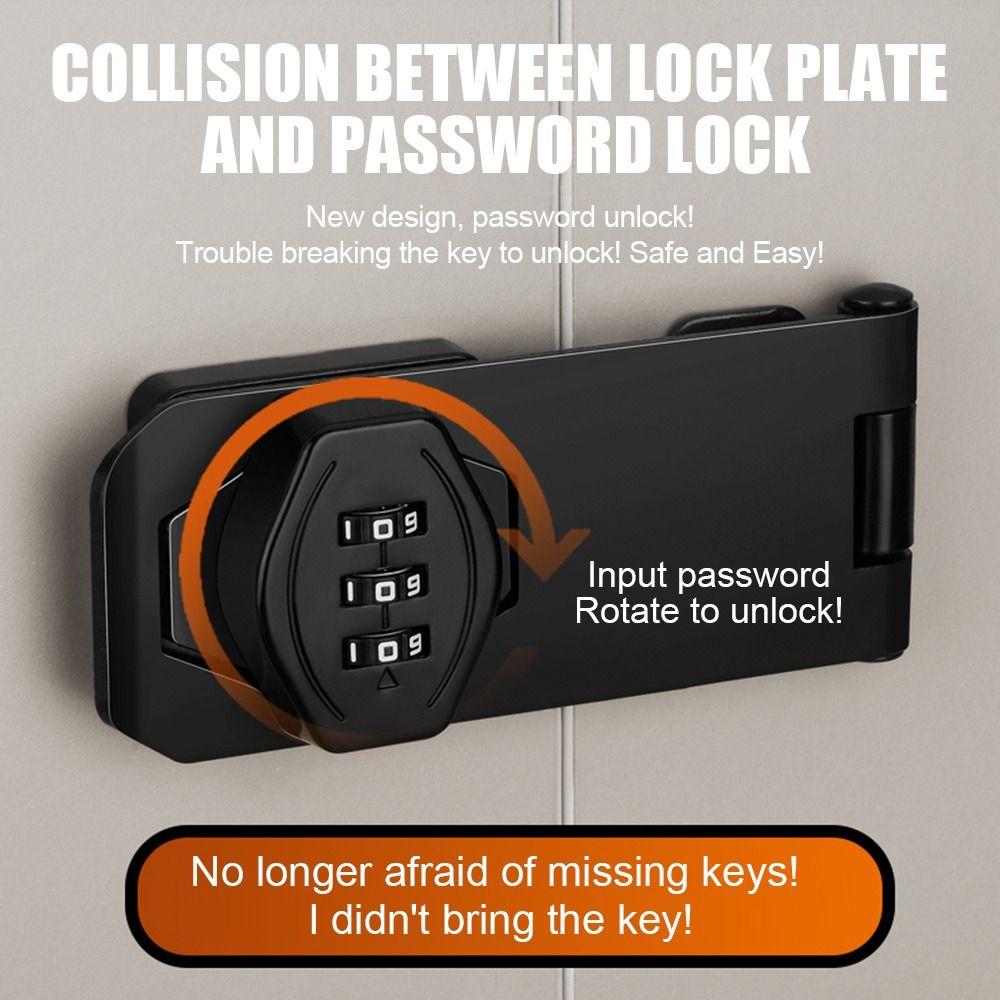 Anti-Theft Cabinet Password Locks Zinc Alloy Window Stoppers New Combination Coded Lock  Door