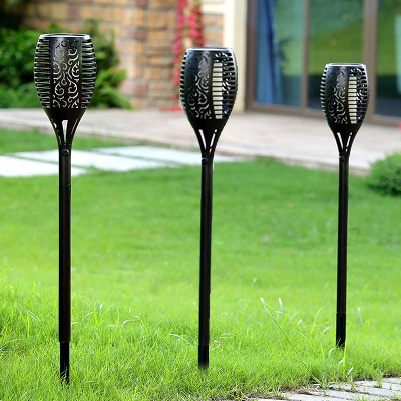 Solar Outdoor Waterproof 12 Led Torch Light Flame Lamp Flickering Flame Lights for Garden