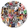 50 Creative Fun Horror Movie Image Graffiti Non-Repeating Sticker Waterproof Sticker