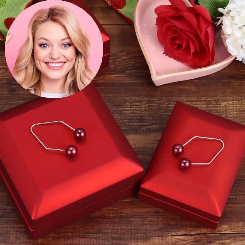 1 Pair Alloy Dimple Maker For Cheeks Pearl Facial Dimple Make Tool Training