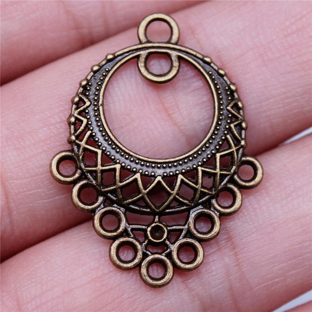 Accessoires Pièces Connecteur Boucle d'Oreille Rond Multi-Trous Fournitures de Bijoux de Mariage ZA044