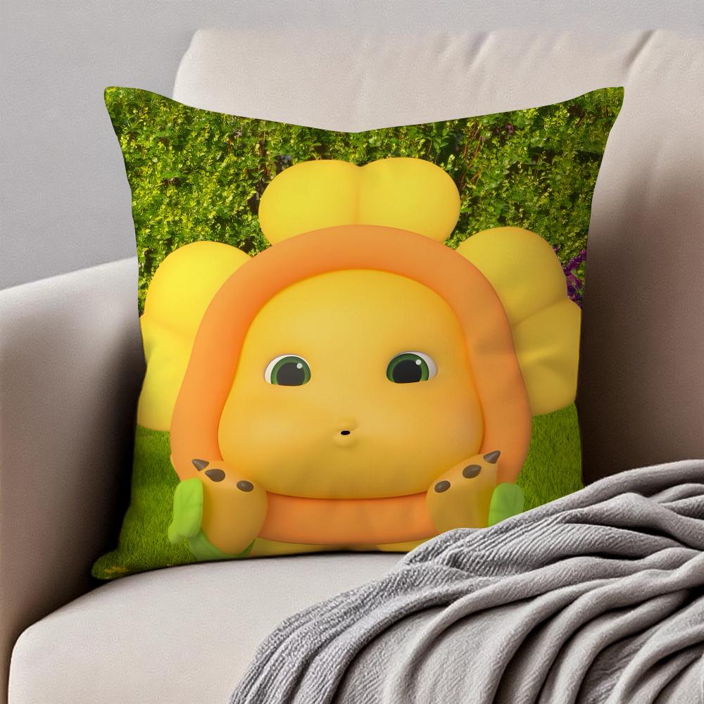 FUN CUTE NNAILONG Cushion Cover Pillowcase Antidustmite Invisible Zipper Short Plush Sofa Cushion