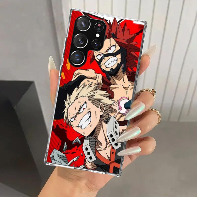My Hero MHA Bakugou Katsuki Phone Case for Samsung Galaxy S26 S24 S23 Ultra S25 Edge S22 S21 Plus S20 FE + Soft Print Shell Fund Samsung S20 FE