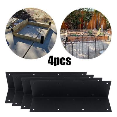 4 adet Yükseltilmiş Yatak Köşe Braketi Metal Bahçe Sebze Ekici Sabit Bağlantı Bahçe Yatağı Ayak Braketi Kiti