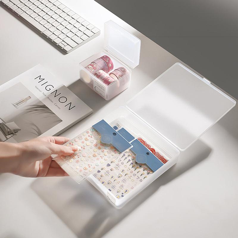 Idol Photo Card Storage Box Kpop Cards Organizier Photocards Collection Office Id Card Organizers Stationery Storage Cases