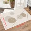 1 Pc 1cm Thickened Abstract Morandi Door Mat Soft Flannel Entrance Door Mat for Home Decor Anti-Slip Carpet Absorb Water Kitchen Bath Mat