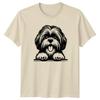 Shih Tzu Dog Graphic Unisex TShirt Puppy Animals Unisexs Unisexs Tee Canine