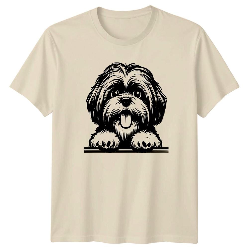 Shih Tzu Dog Graphic Unisex TShirt Puppy Animals Unisexs Unisexs Tee Canine