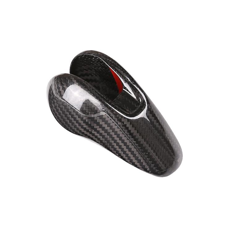 Real Carbon Fiber Gear Shift Knob Head Cover Trim for Porsche Macan Panamera Cayman 911 718 Boxster Luxury Interior Accessories