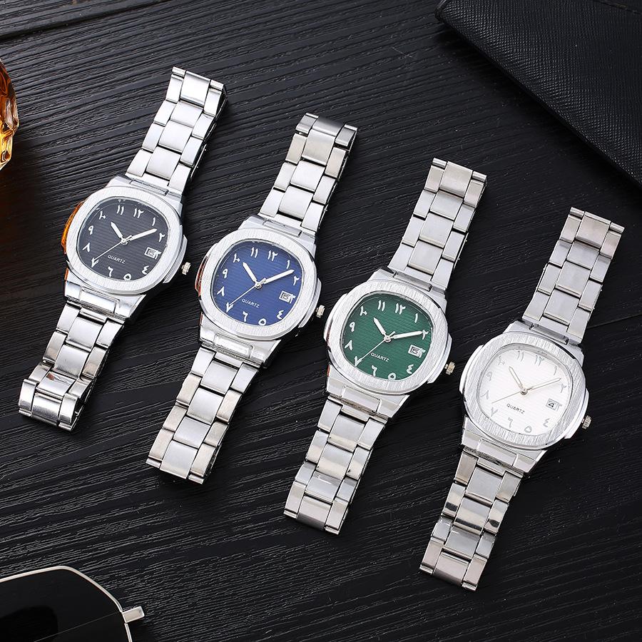 Gold High-End Business Men'S Versatile Light Luxury Fashion Calendar Steel Belt Watch Watch