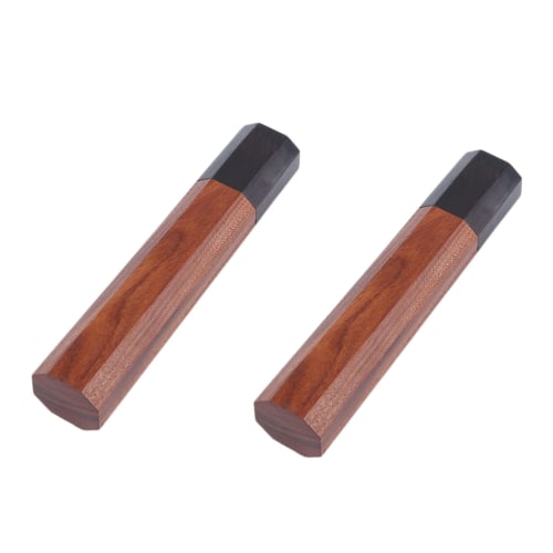 2X Japanese Chef Knife Handles, Octagonal Handles for DIY Knife-Friendly Wood Knife Making, Detailing Accessories