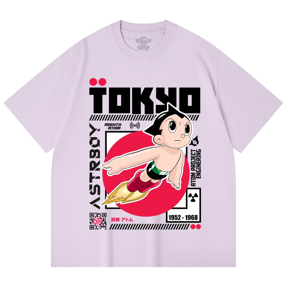 230 g/m² 100% Baumwolle Astro Boy V2 Druck Unisex Schweres Baumwoll-T-Shirt