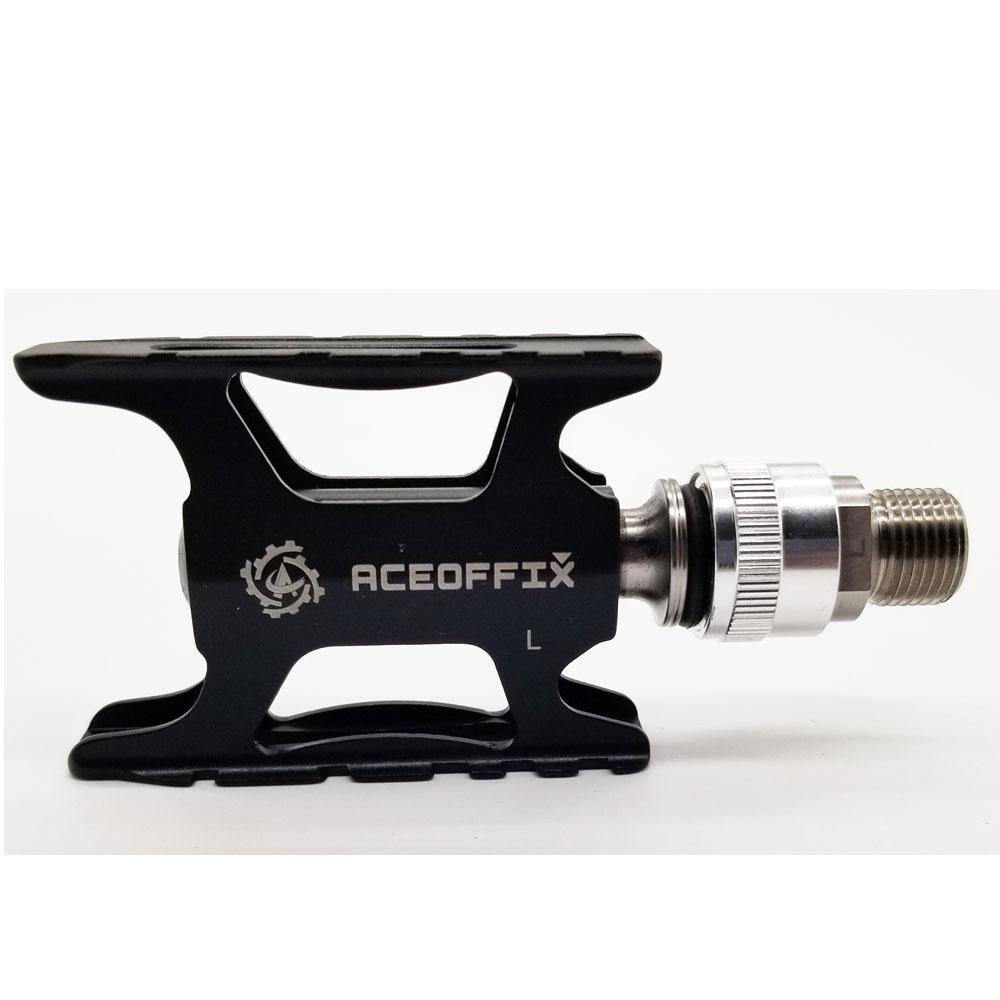 2 size ultralight 158g bicycle pedal for Brompton bike black/silver color aluminum + titanium axis 1pair