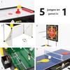 Brettspiel - COLORBABY - CB Games Multi-Spieltisch - Tischfußball, Airhockey, Tischtennis, Fußball, Bogenschießen