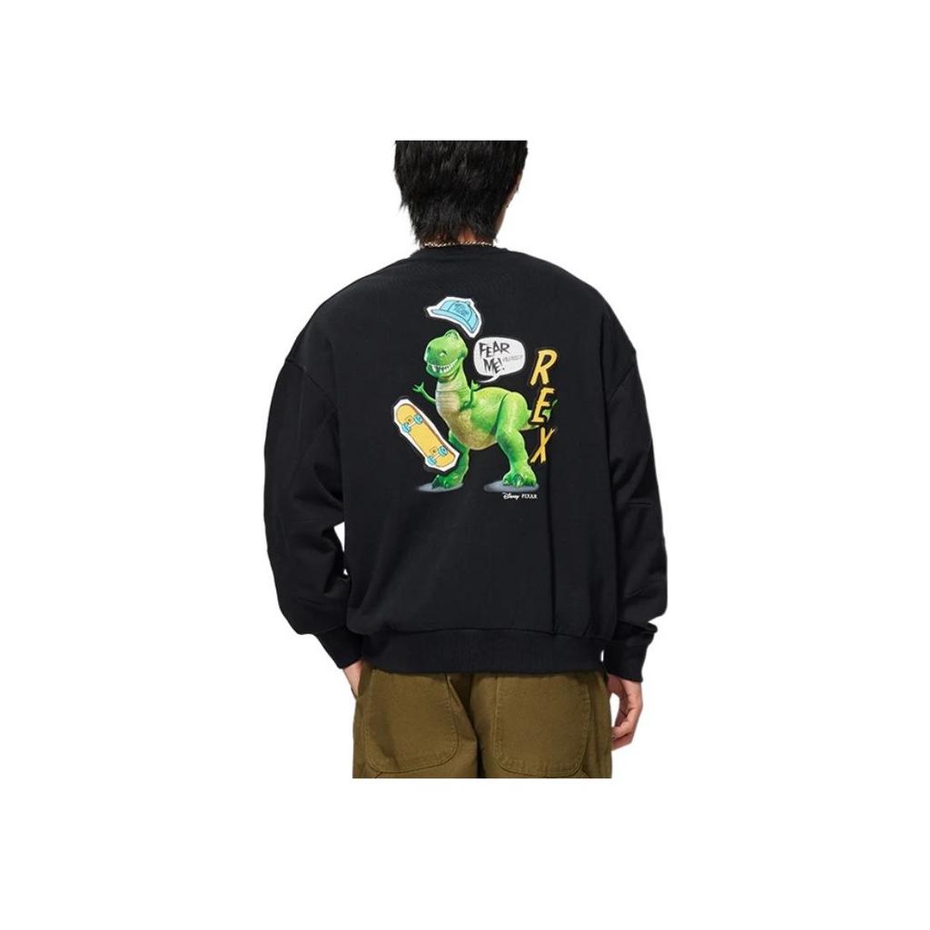 Li-Ning x Disney Toy Story Collection Dinosaur Graphic Loose Fit Long Sleeve Sweatshirt Men Sweatshirt AWDS971-3