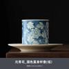 Soda Glaze Antique Yuan Blue And White Tea Cup Kung Fu Tea Set Tea Cup Household Single Coarse Pottery Incense Cup Drinking Tea Cup