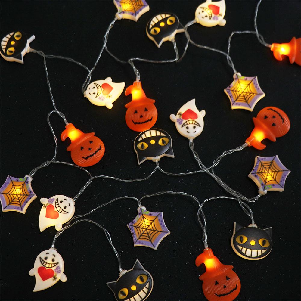 Pumpkin Halloween LED String Lights 1.5/3Meters Atmosphere Lamp Light Halloween Party Props  Home