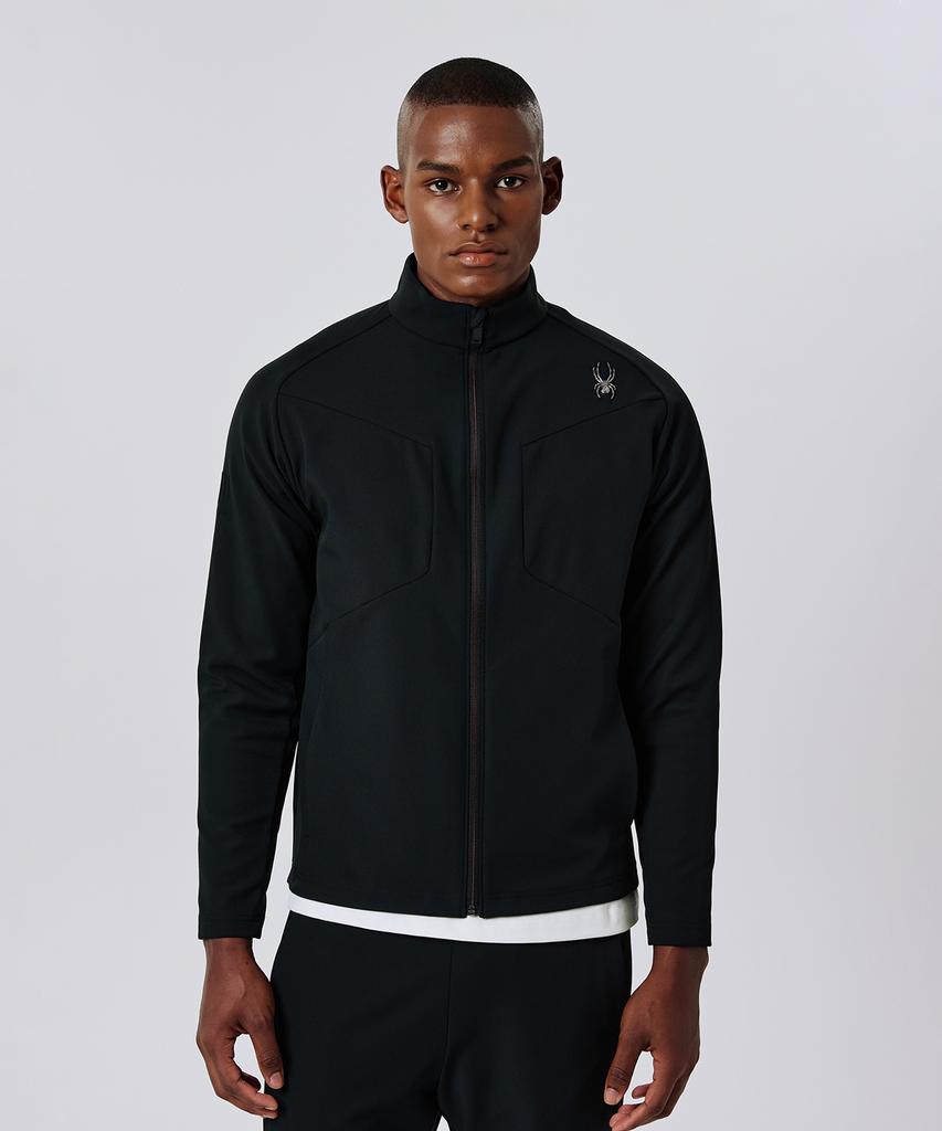 Spyder Men'S Performance Light Brush Track Top Zip-Up Spjfcnft202Mblk