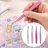 Stainless Steel Curved Stickers Tweezers Anti-static Lashes Extension Tweezer  Extensions Grafting