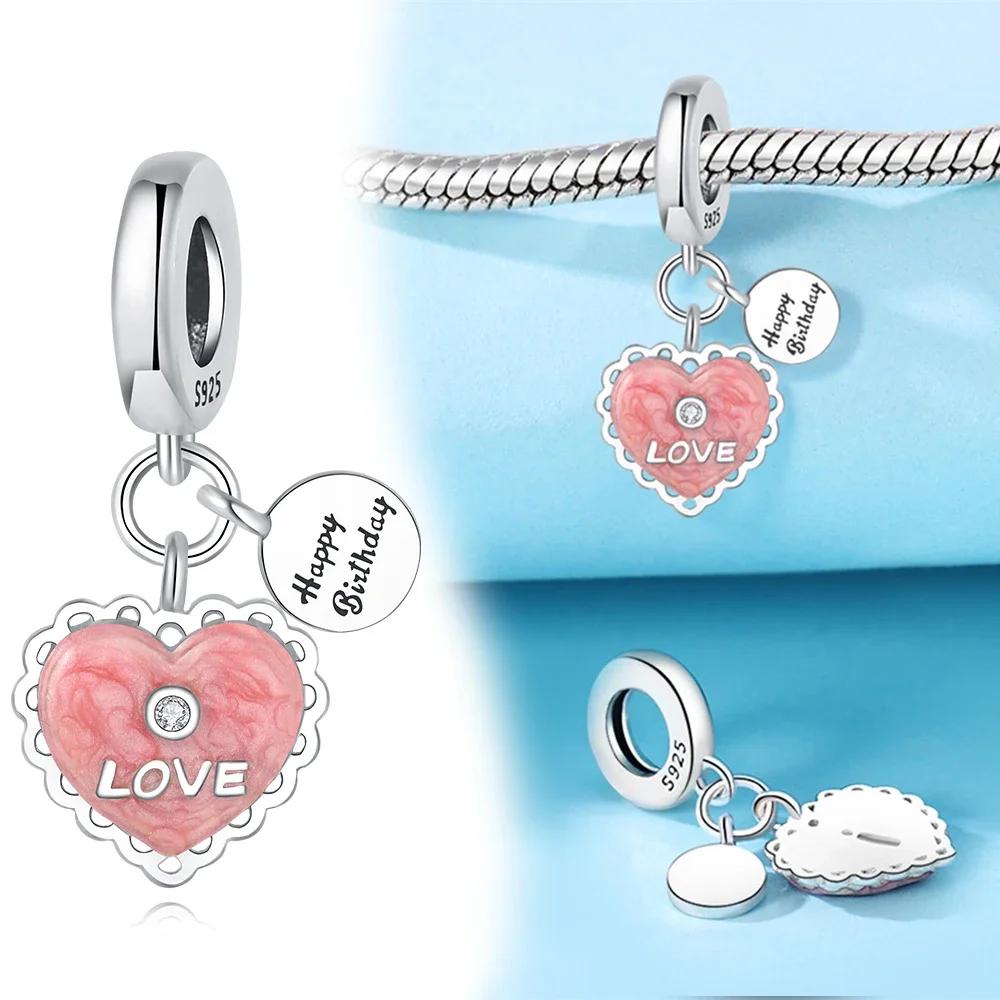 Kopparröd Kärlek Guld Kuvert Post Hänge Passar Original Damarmband Gör-det-själv Fint Smyckestillverkning Gåva