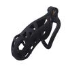 2025 new men's chastity lock black smooth SM erotic men's toy, Valentine's Day gift (purchased separately with chastity lock str