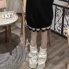 1Pair Cute Lolita Warmer Flared Socks Autumn Winter Calf Gaiter Stylish Leg Warmers Cartoon Solid Color Long Tube Leg Warmer