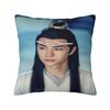 Pillow Cover The Untamed Wang Yibo Pattern Cushion Cover Vintage Pillow Case For Sofa Bedroom Home Decor Pillowcases