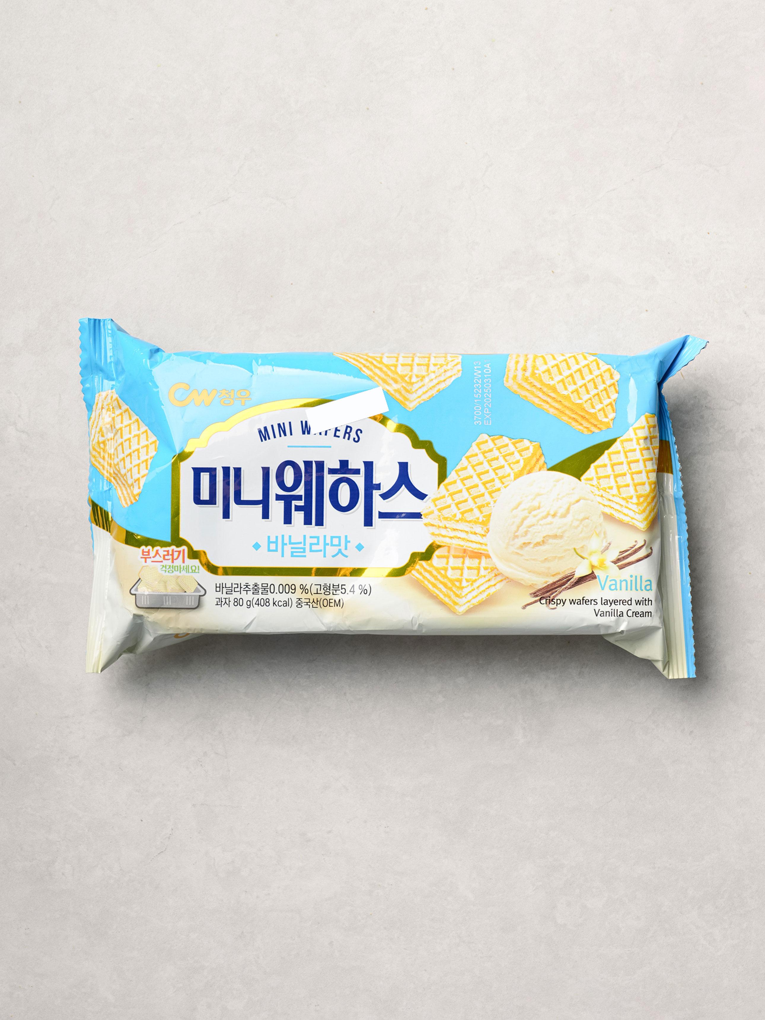 Chungwoo Mini Vanilla Wafer Sticks 80g 1ea