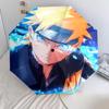 Naruto Uzumaki Muster, automatischer Klappschirm, tragbares und faltbares Design, 8 Schirmstäbe, ein Weihnachts- oder Geburtstagsgeschenk.
