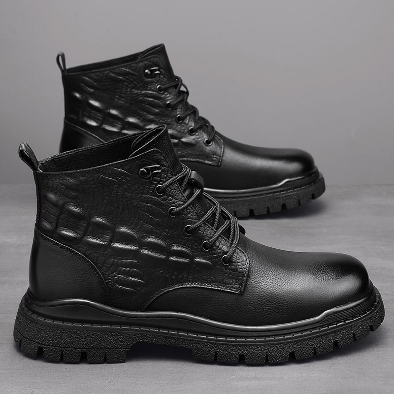 

Популярные кожаные ботинки Martin на шнуровке, мужские весенние и осенние ботинки 44