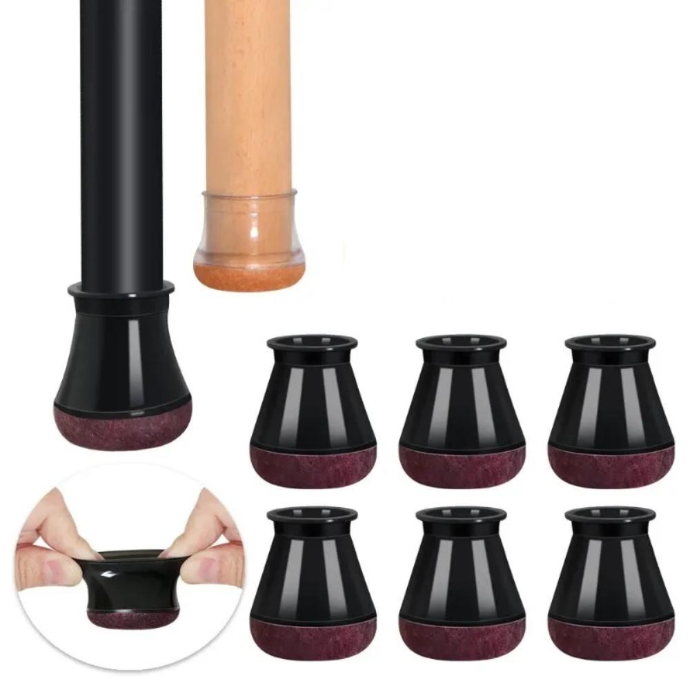 Verdickte Silikon-Stuhlbein-Kappen Weiche Stumme Möbel-Fußpolster Schutzhüllen Stuhlbein Boden Schoner