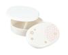 Tatsumiya Pearl Hyakka Oval Lunch Pink 30548 One-Tier Box, Hyakka, Size Approx. W16.2 D11.3 H5.9
