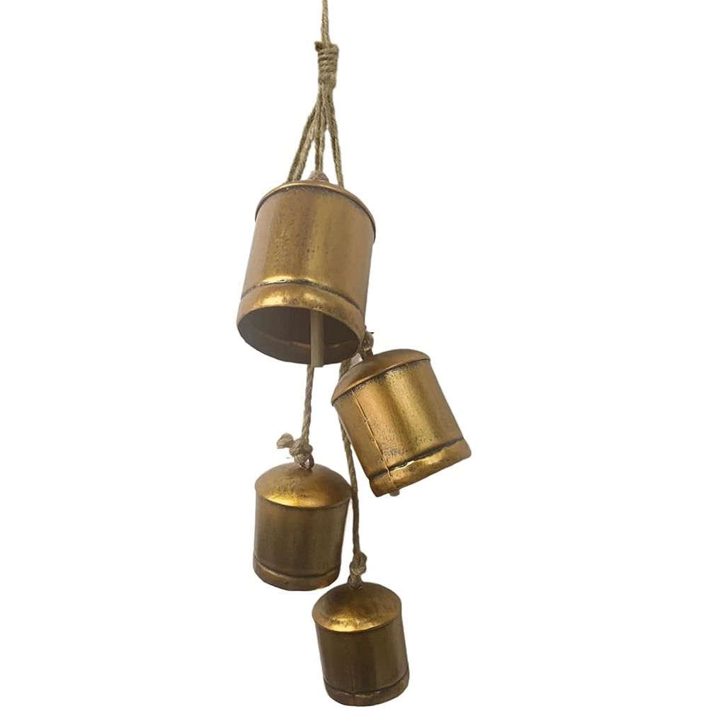 Metal Christmas Cow Bells Vintage Tranquil Wind Chimes  Christmas Tree Decoration