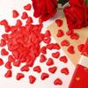 JUNEBRUSHS 300 Pcs Valentines Day Heart Confetti Red Heart Shaped Sponge Petal Valentines Confetti for Valentines Day Vase Filler Photo Props Crafts