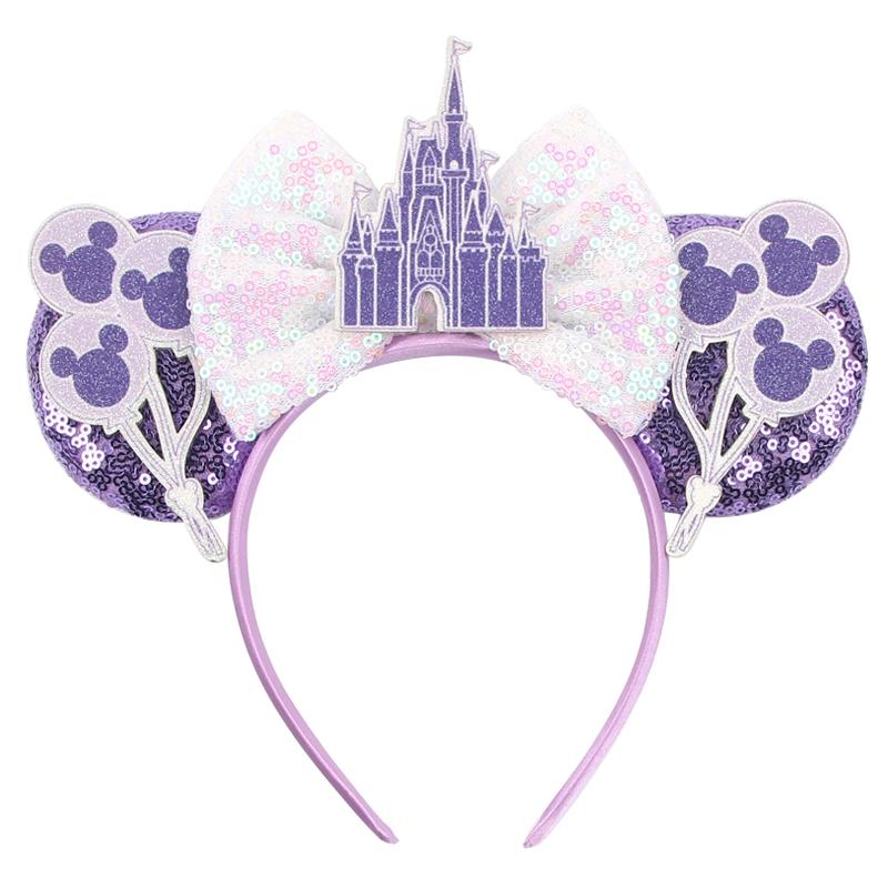 Nieuwste Mickey Mouse Oren Hoofdband Kid Adult Festival Party Pailletten Strik Haarband Vrouwen Baby Girl Party Haar Accessoires