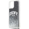 DKNY DKHCP12MLBNAEK iPhone 12/12 Pro6.1" Black/black Hardcase Liquid Glitter Big Logo