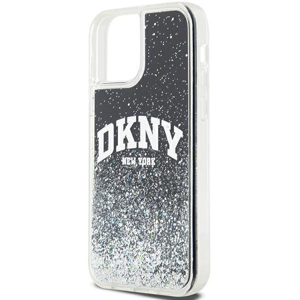 DKNY DKHCP12MLBNAEK iPhone 12/12 Pro6.1" Black/black Hardcase Liquid Glitter Big Logo