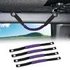 4x Purple For Ford Bronco + Interior Top Roof Roll Bar Grab Grip Handle Rope