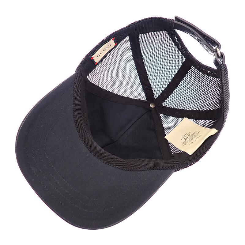 Gucci 701324 4HAOY 1060 XL Cap Black Cotton Mens