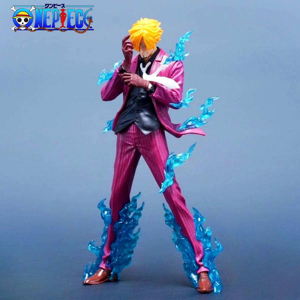 24cm/9.45in Anime Figure Sanji Action Figures Pvc Statue Desktop Ornamen Collection Model Toys Gifts ONE PIECE Poseable Articulated Scale Detailed