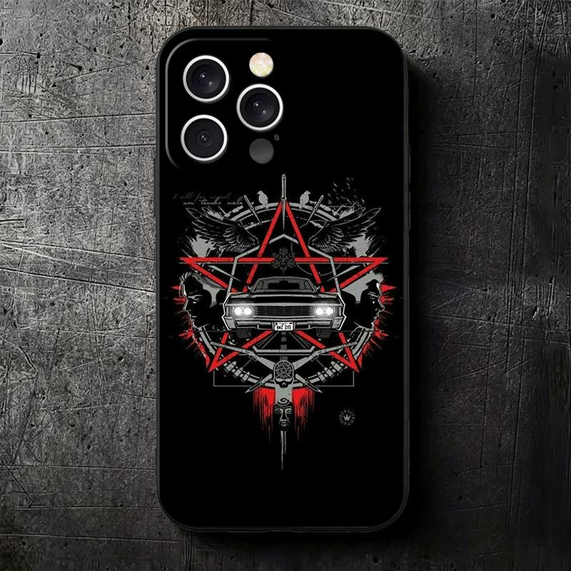 Supernatural SPN Babaite Soft Phone Case for iPhone 16 16E 17 Air 15 Pro Max 14 Plus 13 Mini 11 12 7 Black Cover Back Shell