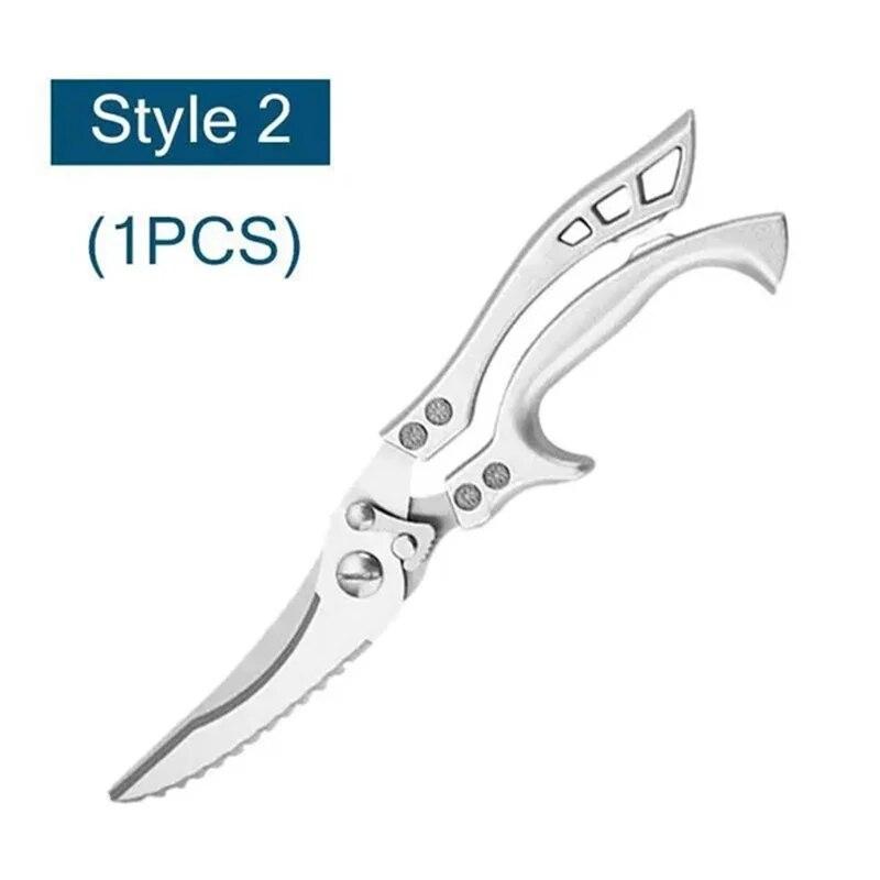 Upgrade Multi-purpose Kitchen Scissors Powerful Chicken Bone Scissors Large Household Food Scissors Stainless Kitchen Knife